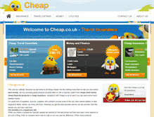 Tablet Screenshot of cheap.co.uk